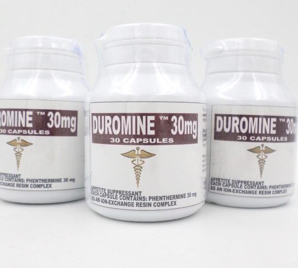 Name: Duromine Generic name: Phentermine Strength: 30mg Package: 30 Capsules box